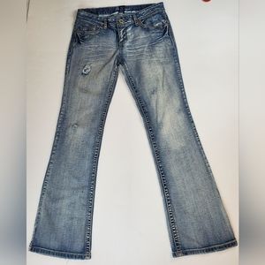 Amethyst Jeans Juniors Distressed Boot Cut Jeans